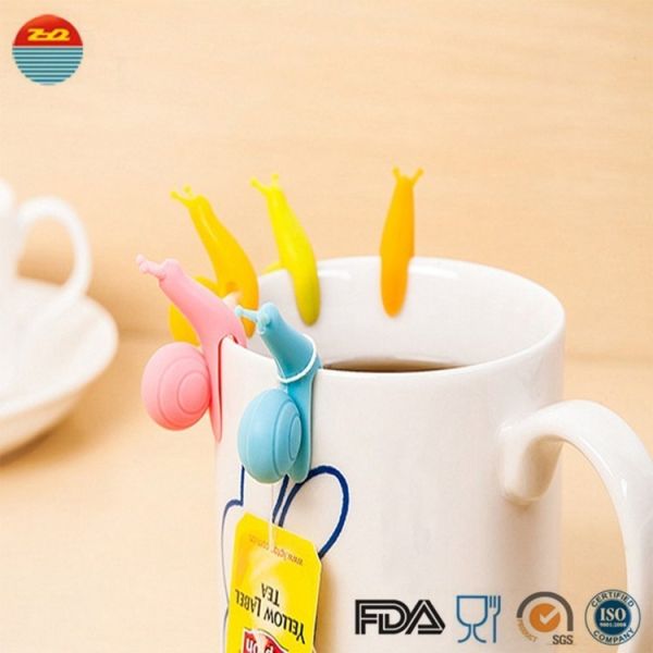 Customized Shape Silicone Glass Markers , No Plasticizer Stemless Wine Glass Markers