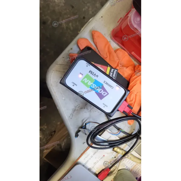 Getac V110 laptop + For Doosan uvim Excavator Forklift Engine Fault Detector DDT SCR DPF DCU ECU Scanner Fault Diagnostic Tool