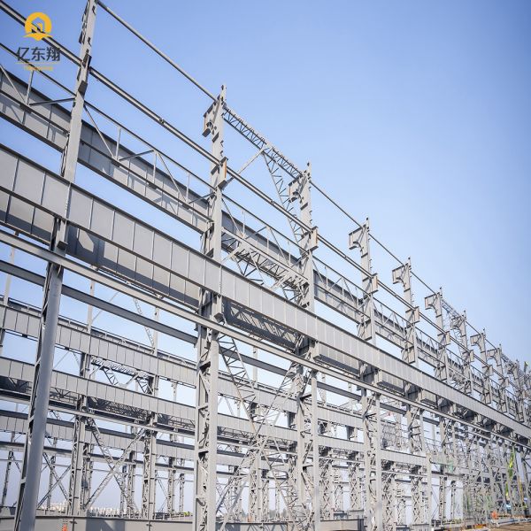 Customized Steel Structure Warehouse With Single Steel Or Sandwich Panel Wall Cladding And Customized Logo