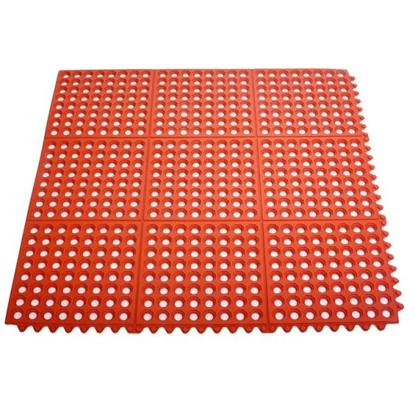 Quality E-Purchasing Rubber Mats Dura-Chef Commercial Interlock Anti-Fatigue Rubber Matting, 36" X 36" X 1/2", Black for sale