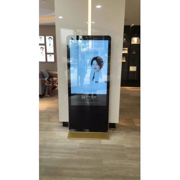 Bank Touch Screen Digital Signage Kiosk With Wheels , 55 Inch HD Screen