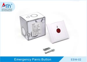 Embedded 86 Type Bottom Box Emergency Button , Resets By Using A Key