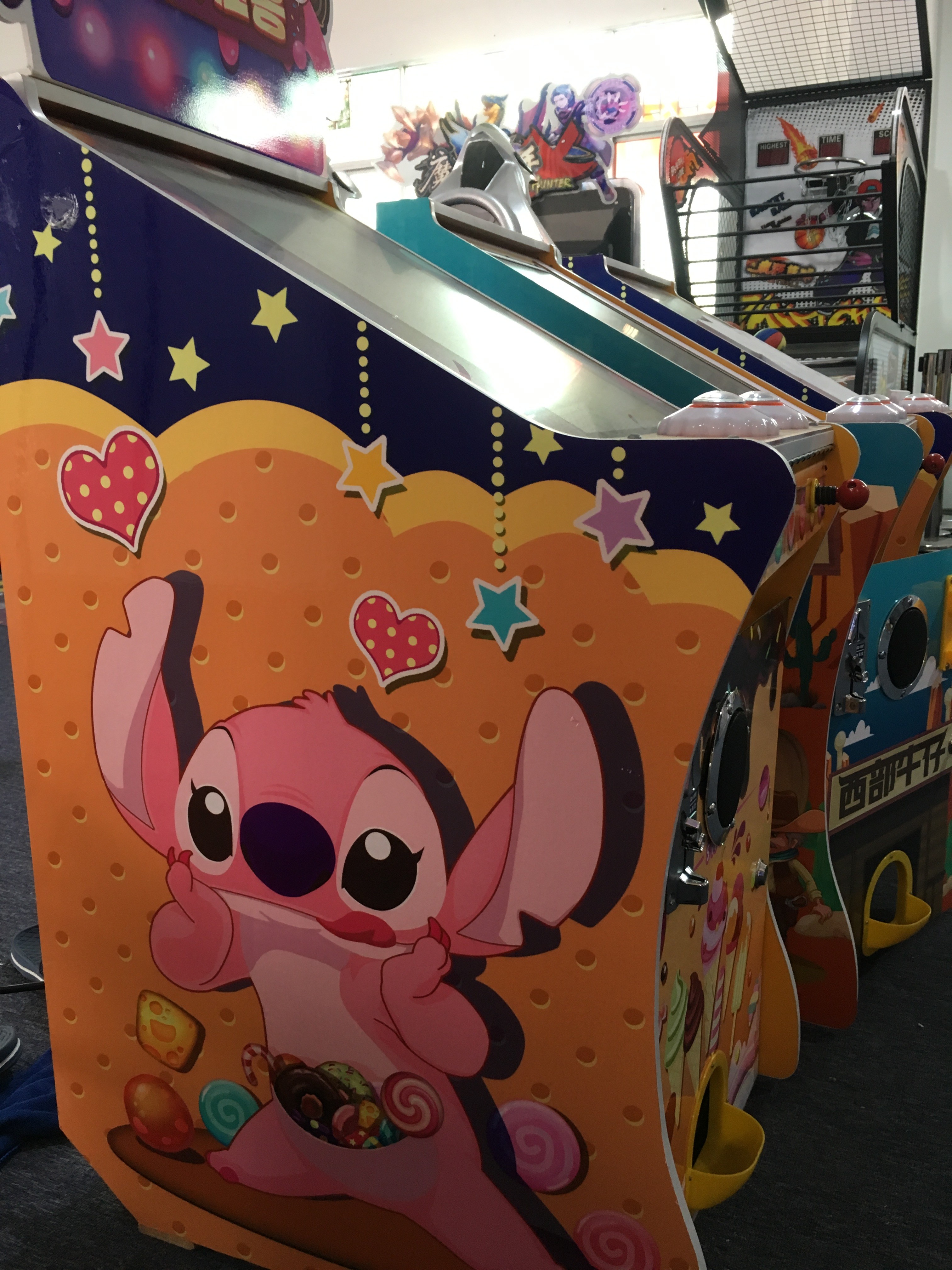 Children Candy Monster Pinball Arcade Video Game Machine For Shopping Mall