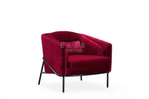 Upholstered Fabric Arm Modern Design Leisure Chair