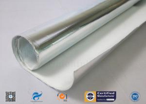 China Siliver Aluminum Foil Coated C-Glass Fiberglass Insulation Fabric wholesale