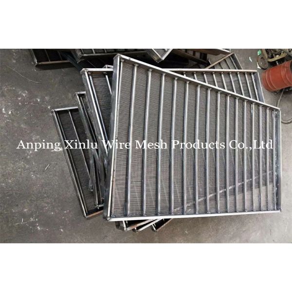 SS Aisi 304 1mm Slot Flat Wedge Wire Screen Panel Johnson Grating Filter Plate