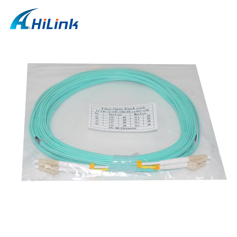 OM3 MM DX 2.0 / 3.0mm LC - LC Fiber Optic Patch Cord