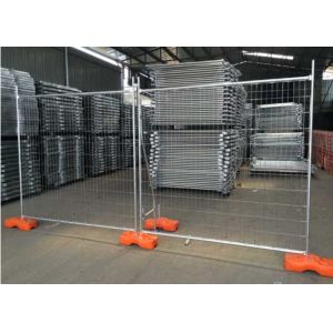 China OHSAS Temporary Security Fence 2100mmx2400mm Hot Dipped Galvanized Fencing wholesale
