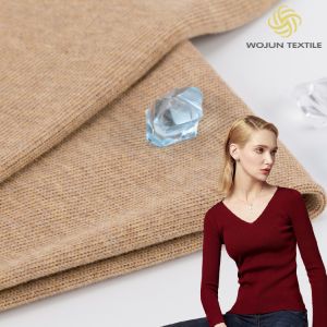 Breathable Solid Knit Fabric , 100% Cotton Combing Yarn Dyed Fabric