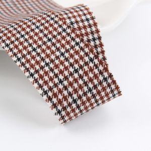 Polyester Red Houndstooth Ribbon 10mm-40mm Satin Poly Ribbon
