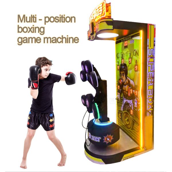 2000W Boxing Arcade Machine Coin pusher Multiple Goals Boxer Punch Game