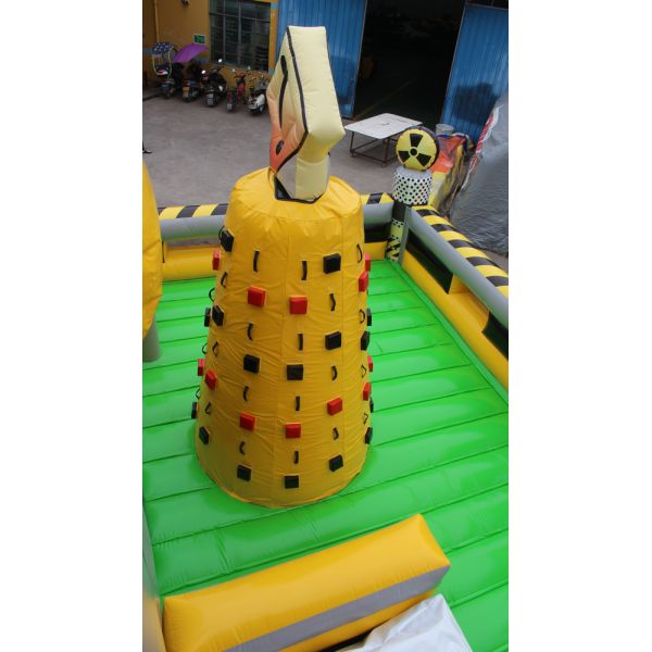 0.9mm Plato Pvc Inflatable Amusement Park For Outdoor / Indoor Activity