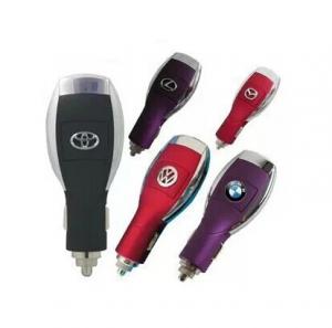 China hot sale car logo USB charger/car phone charger/cell phone charger/dual USB car charger wholesale
