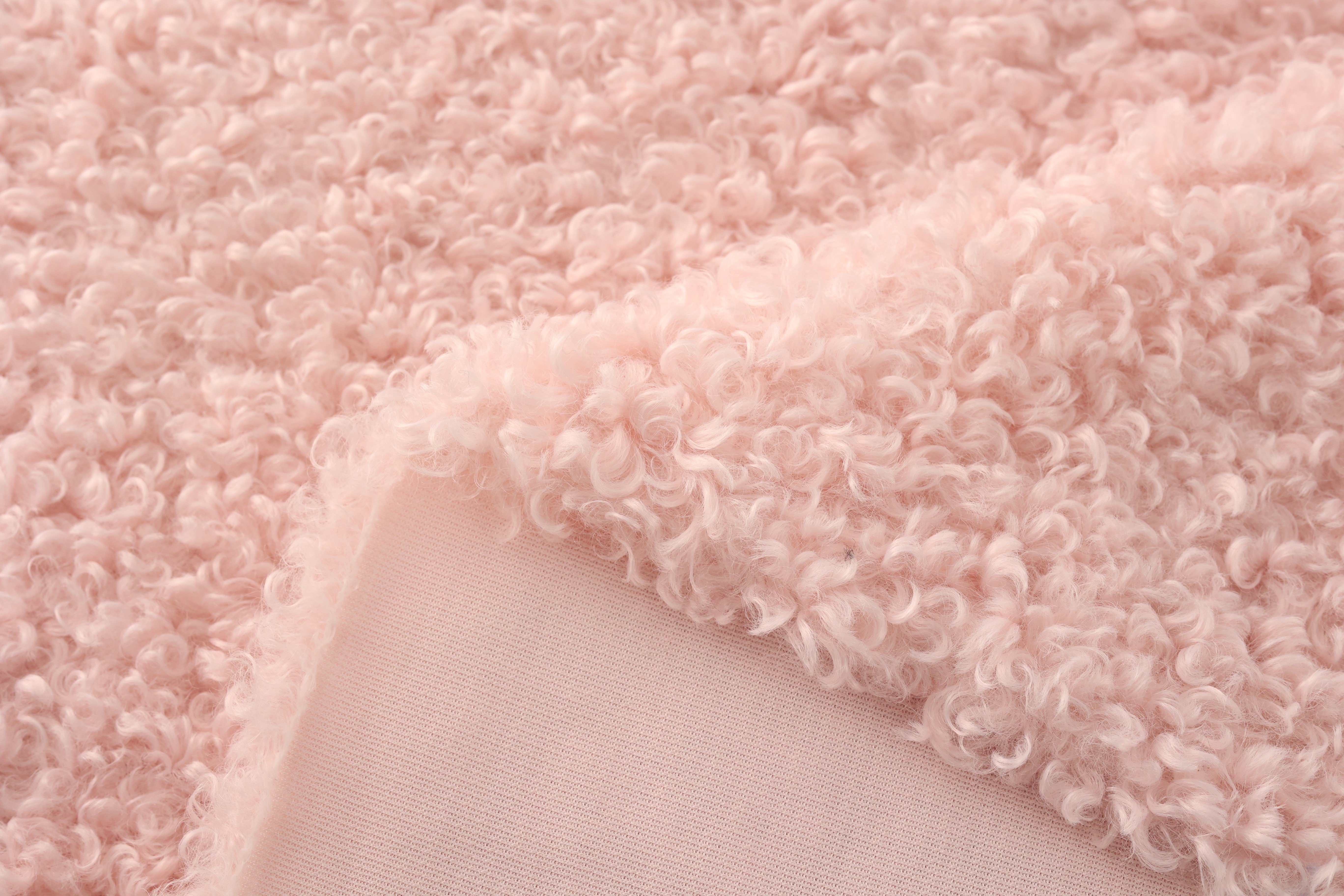 Recycled Soft 100 Polyester Knitted Whole Sherpa Fleece Curly Fleece Plush Fabrics for Clothing Home Blankets Shoes