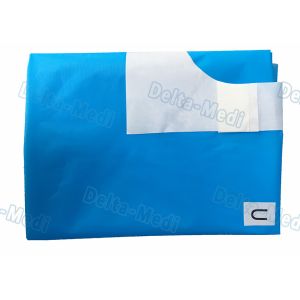 China Blue Disposable Split Sheet Sets , Single Universal Medical Surgical Kit wholesale