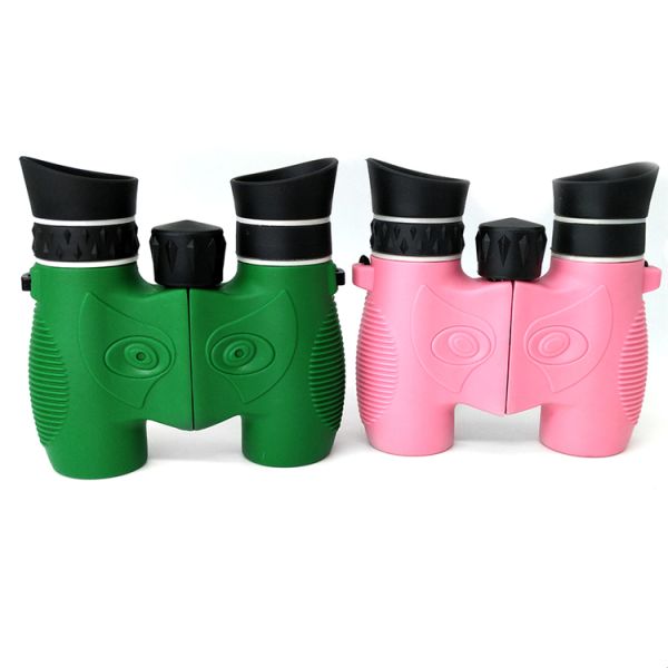 Optical Bak4 Prism Kids Binoculars , 6x21 Shockproof Childrens Pink Binoculars