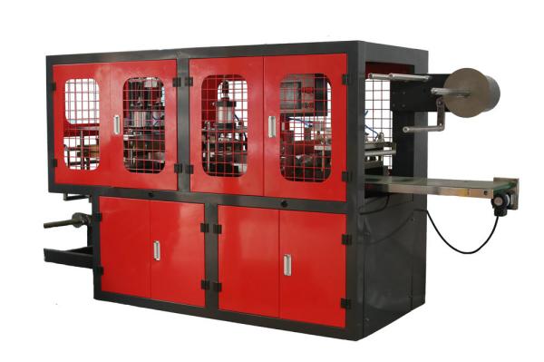 Quality Automatic Plastic Cup Cover Machine , High Speed Plastic Cap Making Machine for sale