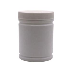 500ml HDPE Plastic Powder Container with Customized Cylinder Shape Label Sticker Design