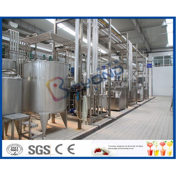 Turn Key Projects 20000LPD Pasteurized Milk Production Line for 200 - 1000ml Bag Pouch