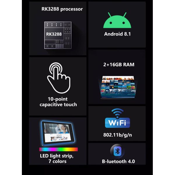 10.1inch wall mount trouch screen android tablet pc meeting room booking system