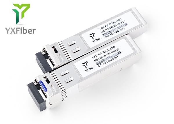 Quality 40km 1270nm 1330nm WDM 10G BIDI SFP Module for sale