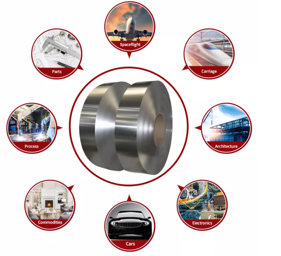 Cold Rolled Polished Aluminum Steel Coil 3015 350mm 400mm For Construction