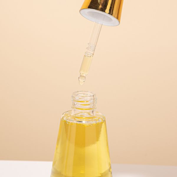 Industrial Cosmetic Elegant 30ml 50ml 1oz 2oz Green Empty Oil Serum Dropper Bottles with Box Customize Unique Cone Shape