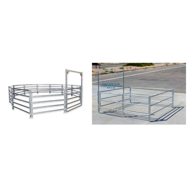 Feedlot Horse Corral Panels With Gates Clamps Connectors Safety Guarantee
