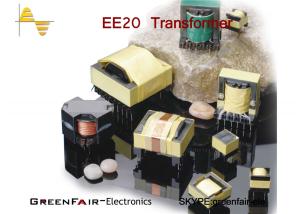TDG Core Power Isolation Transformer , Horizontal EE30 33 High Frequency Power Transformer
