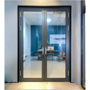 Buy cheap Modern Aluminum Glass Entry Door Clear External Aluminium Glass Door from wholesalers