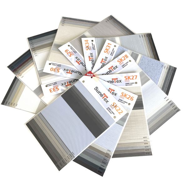 Flame Retardant Polyester Fiber Day And Night Double Layer Blackout Zebra Blinds Fabric