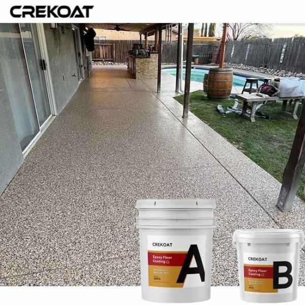 Quality Multi Color Epoxy Flake Floor Coating With Water Based Clear Epoxy Resin for sale