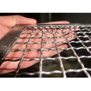 China Food Grade 15mm Square Stainless Steel Crimped Mesh on sale