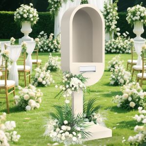 China White-Phone-Booth-with-Audio-Guestbook-Phone wholesale