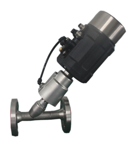 China DIN Standard Flanged Connection Angle Seat Control Valve wholesale