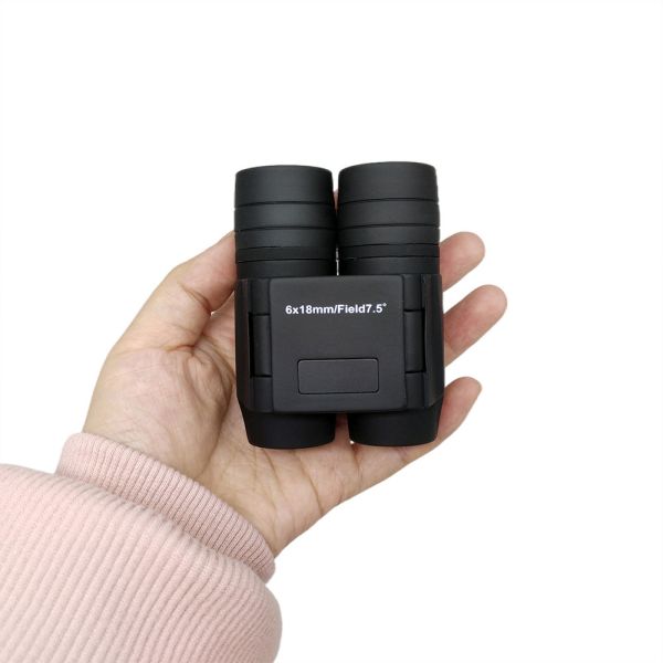 Mini Binoculars 6X18 Compact Portable Folding Telescope For Adults Kids