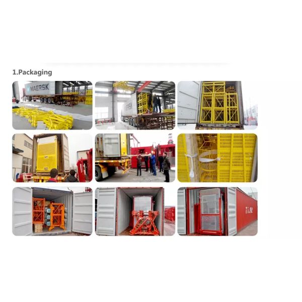 2000kgx2 Double Cabins 33m/Min Construction Hoist Elevator