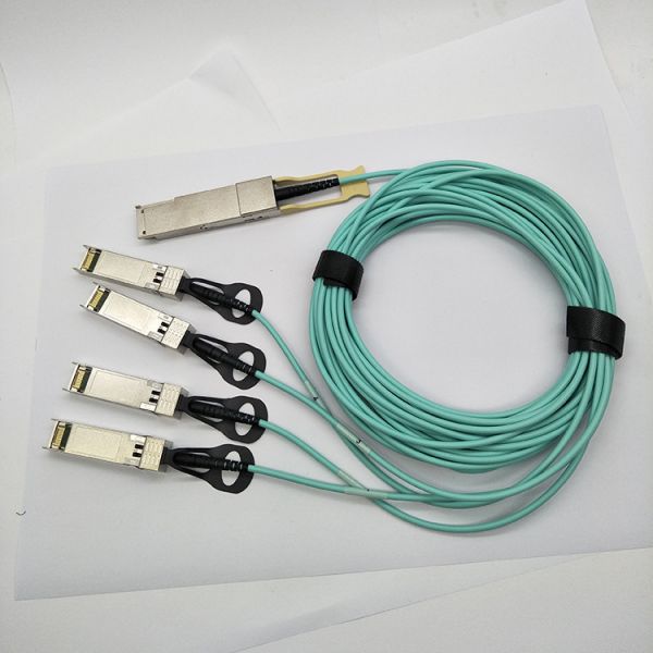 100G QSFP28 To 4x 25G SFP28 AOC Optical Active Cable