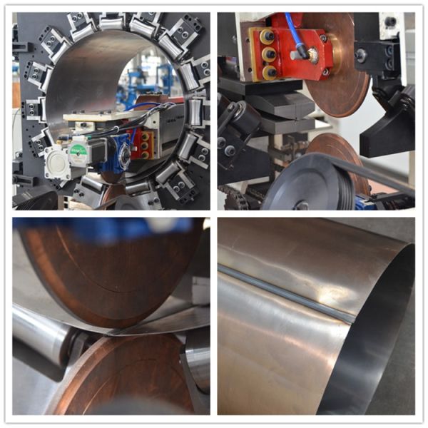 Metal Sheet Welding Automatic Solar Water Heater Seam Welder with 0.5mm Galvanized Shell and Welding Diameter 180-600mm