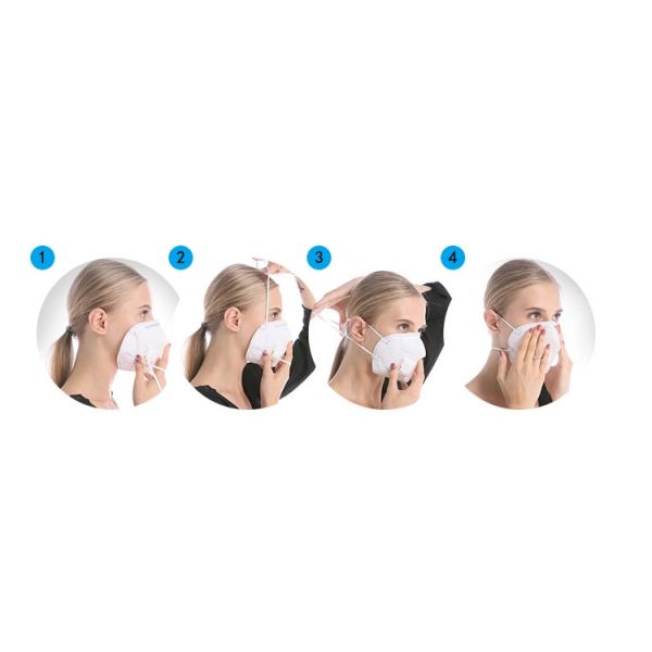 Non Toxic Disposable Earloop Face Mask , Lightweight KN95 Face Mask