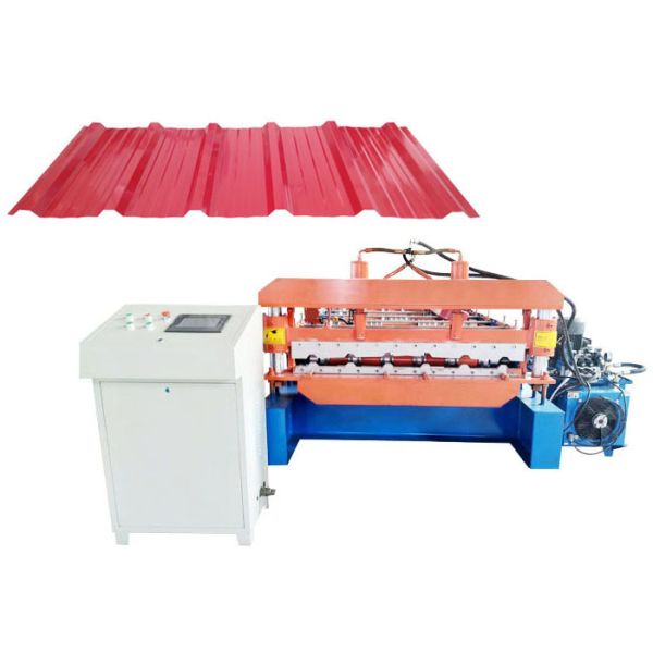 Automatic trapezoidal Iron Steel Roofing Sheet Metal Roll Forming Machines for philippines