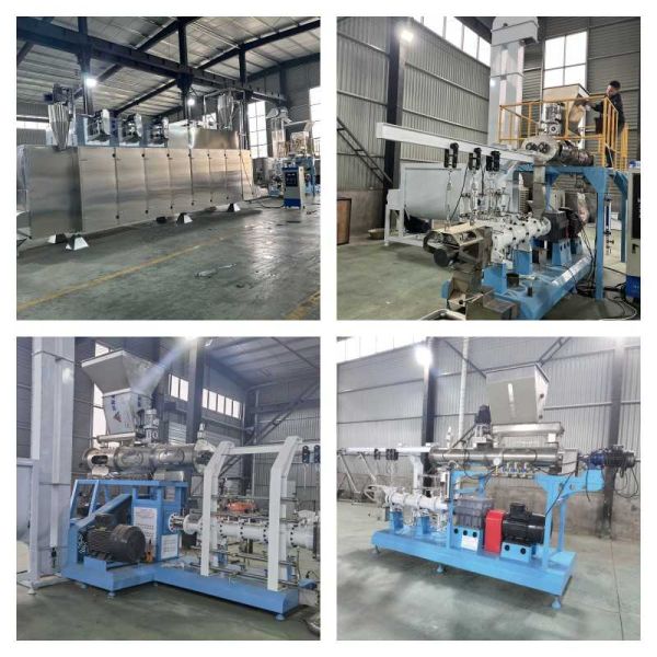 1-12mm Stainless Steel Floating Fish Feed Production Line Main Motor Power 5.5-132kw