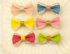 China Handmade bow ribbon bow hair bow hair clip wholesale