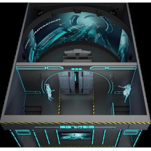 China 4D Flying Theater with 6M Dome Screen and 20 Seats wholesale