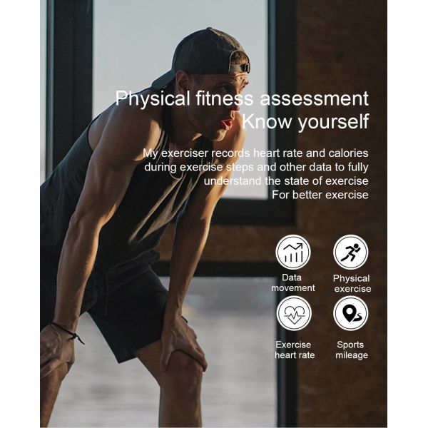 Men Smartwatch Bluetooth Call Heart Rate Monitoring Step Distance Fitness Tracker