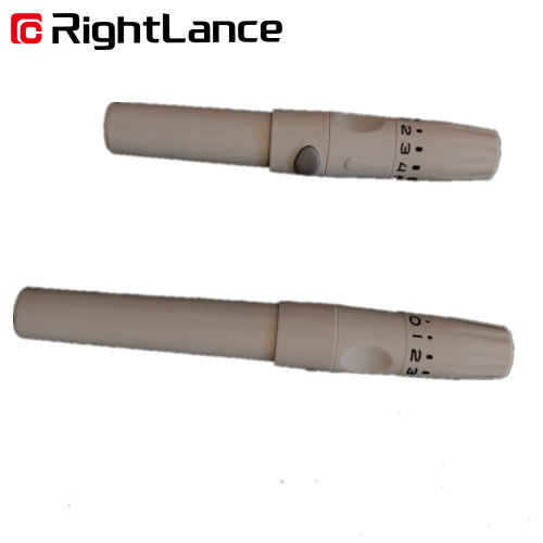 11.5cm 32g Medical Adjustable Blood Lancing Device Eject Blood Lancet Pen 5 Depth