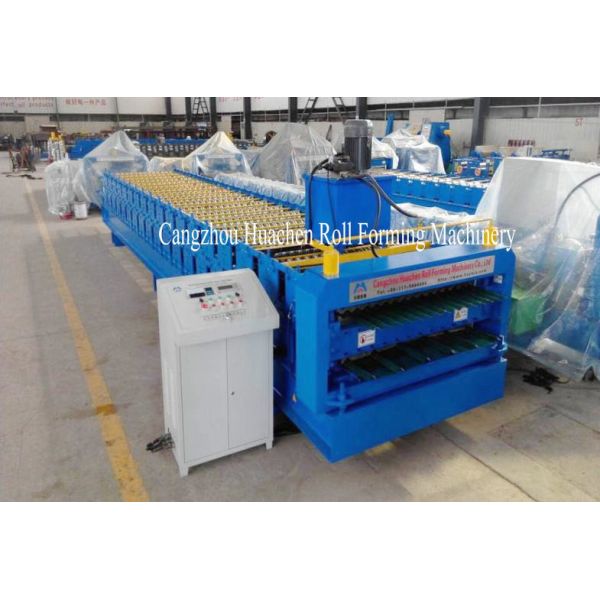 Trapezoid Roof Panel Roll Forming Machine For Commercial Metal Buildings