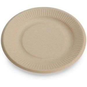 China Round Kraft Disposable Cardboard Food Trays BPA Free Recyclable wholesale