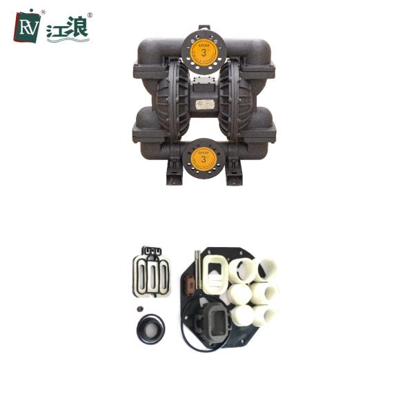 Quality 3 Inch Pneumatic Diaphragm Pump Lubrication Free Douctile Iron With Santoprene for sale