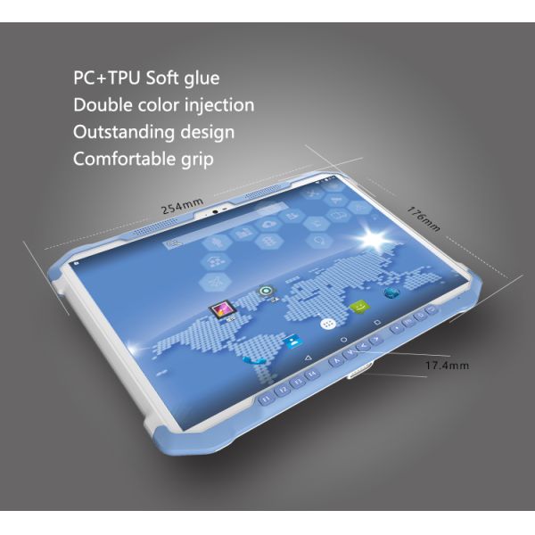 10 Inch Display Rugged Tablets PC Octa Core 1.8G Qualcomm Dragon 625 CPU Android 7.0 OS